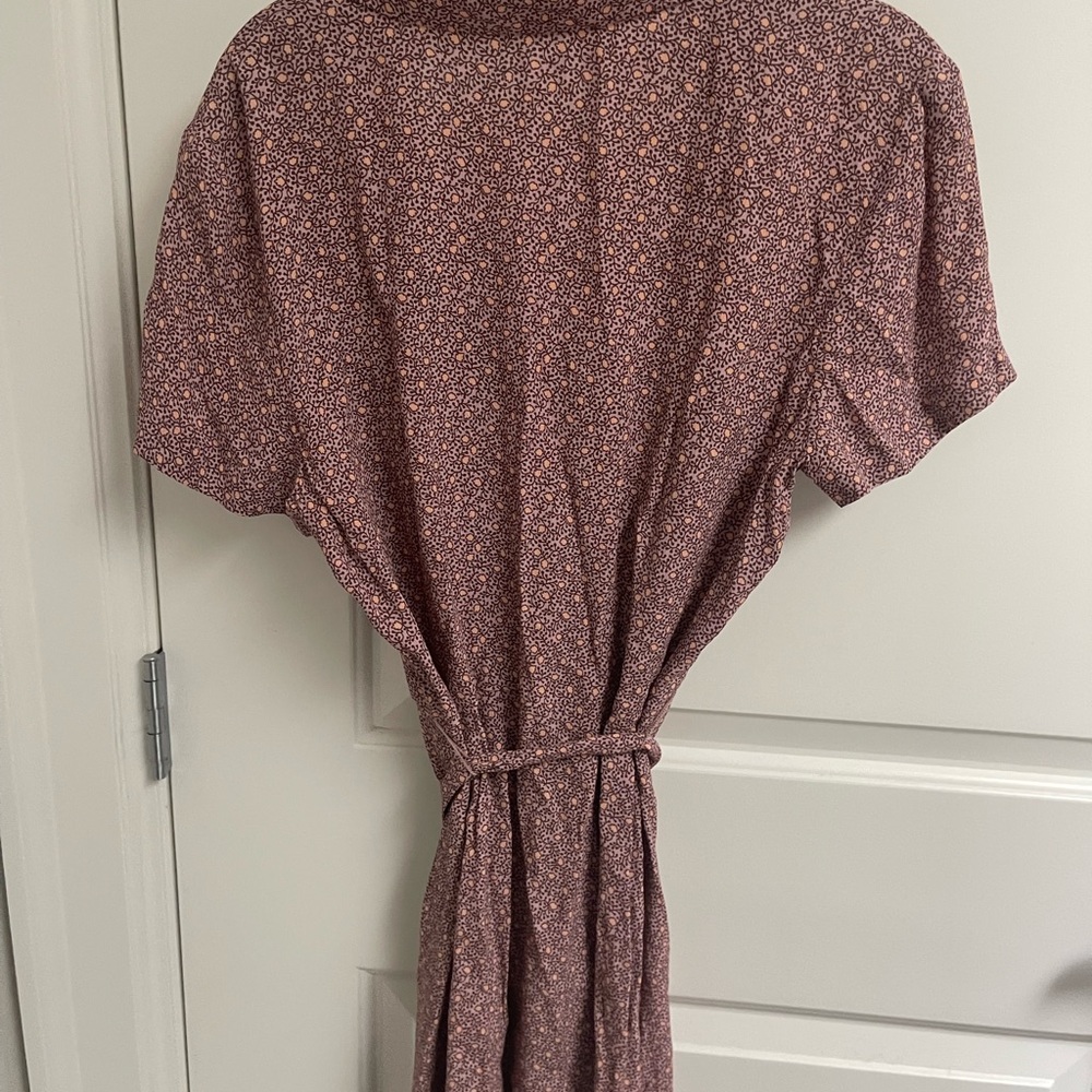 Wilfred Aritzia floral button shirt mini dress M - Picture 3 of 4